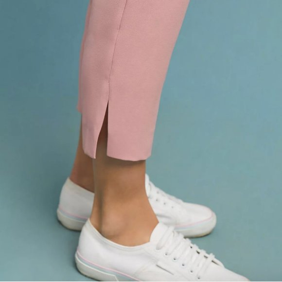 Anthropologie Essential Crepe Pants - Pink Sz. S - Picture 4 of 6